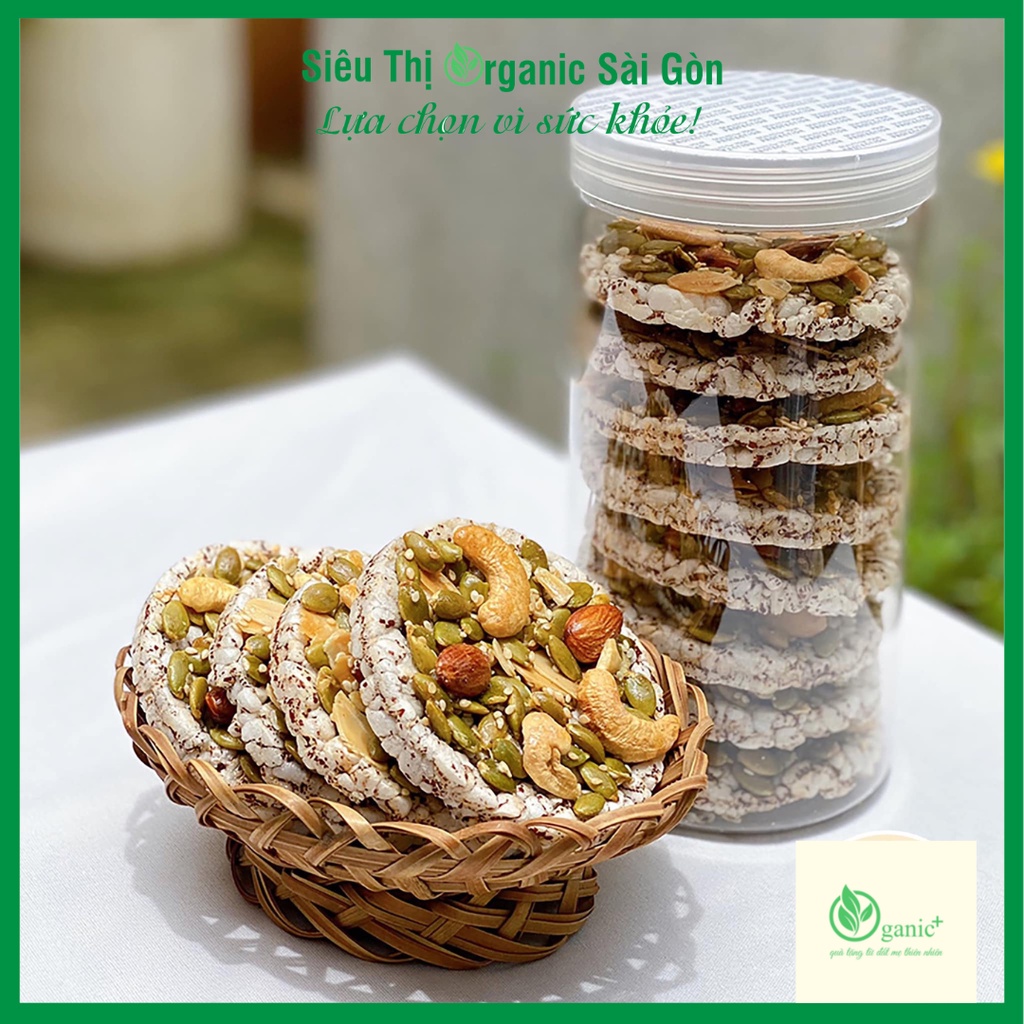 Bánh gạo lứt hạt dinh dưỡng, bánh cốm gạo lứt nướng mật ong hạt ngũ cốc thơm ngon giàu dinh dưỡng cho cả nhà