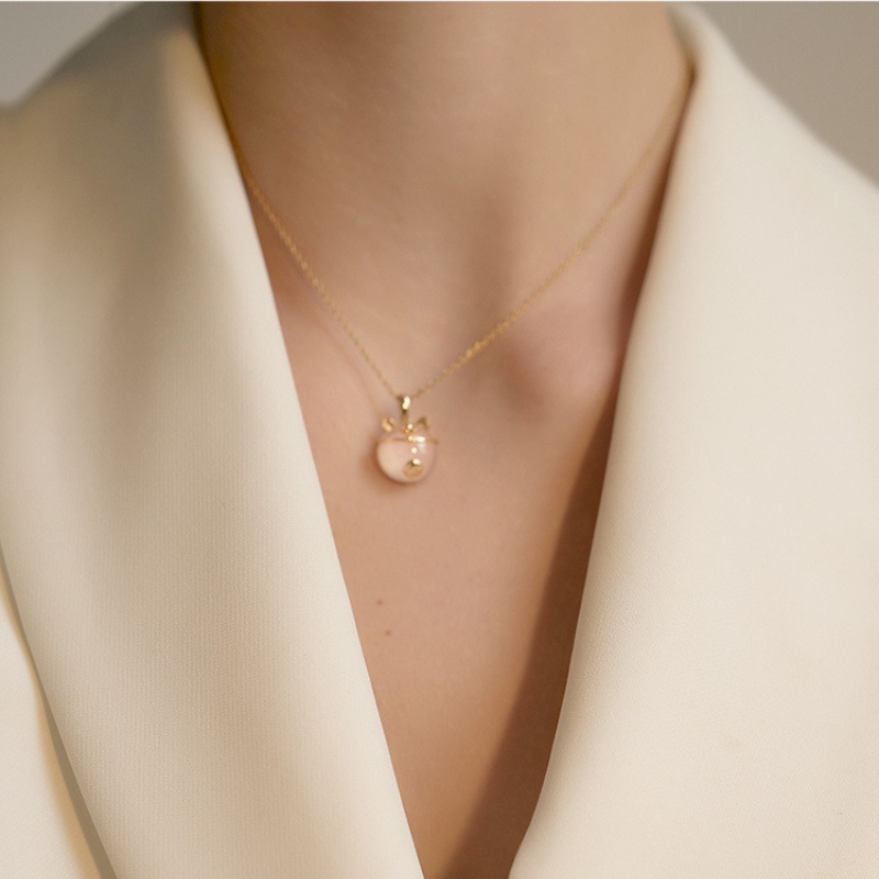 Vòng cổ thời trang Hàn Quốc Vòng cổ mèo may mắn Vòng cổ nữ thanh lịch Vòng cổ xương quai xanh dễ thương