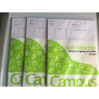 Giấy kiểm tra kẻ ngang campus