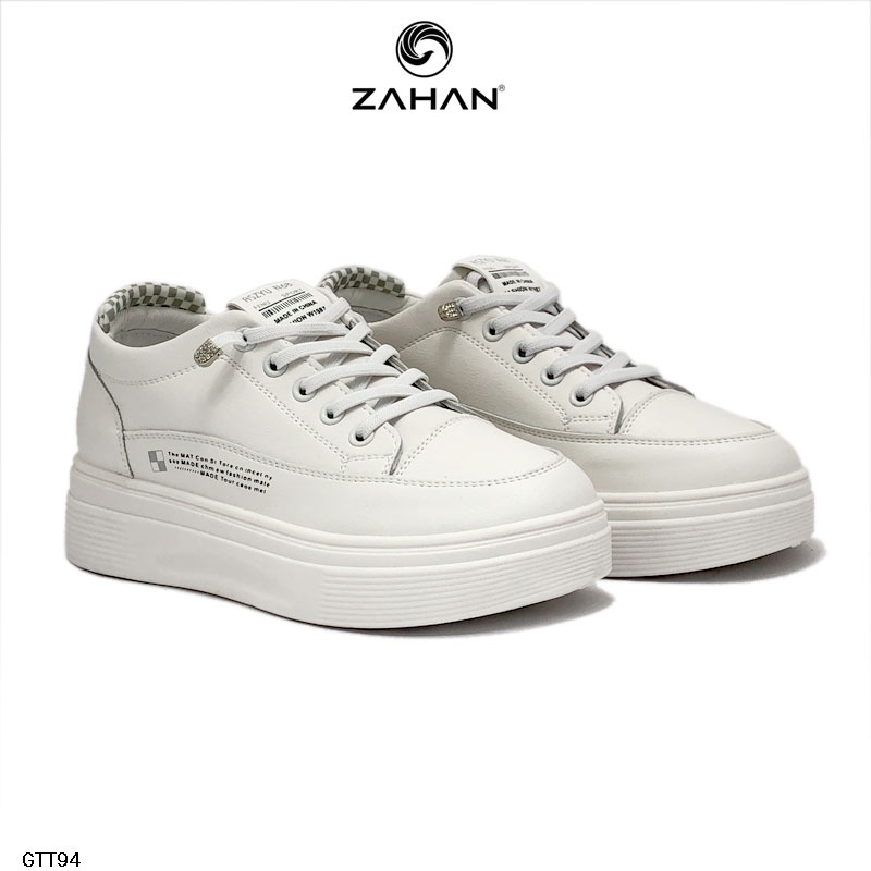 Giày thể thao nữ, sneaker độn đế không dây GTT94