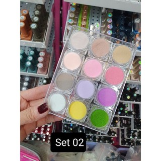 BỘT LÀM HOA DẺO MỊN - SET 12 HỦ
