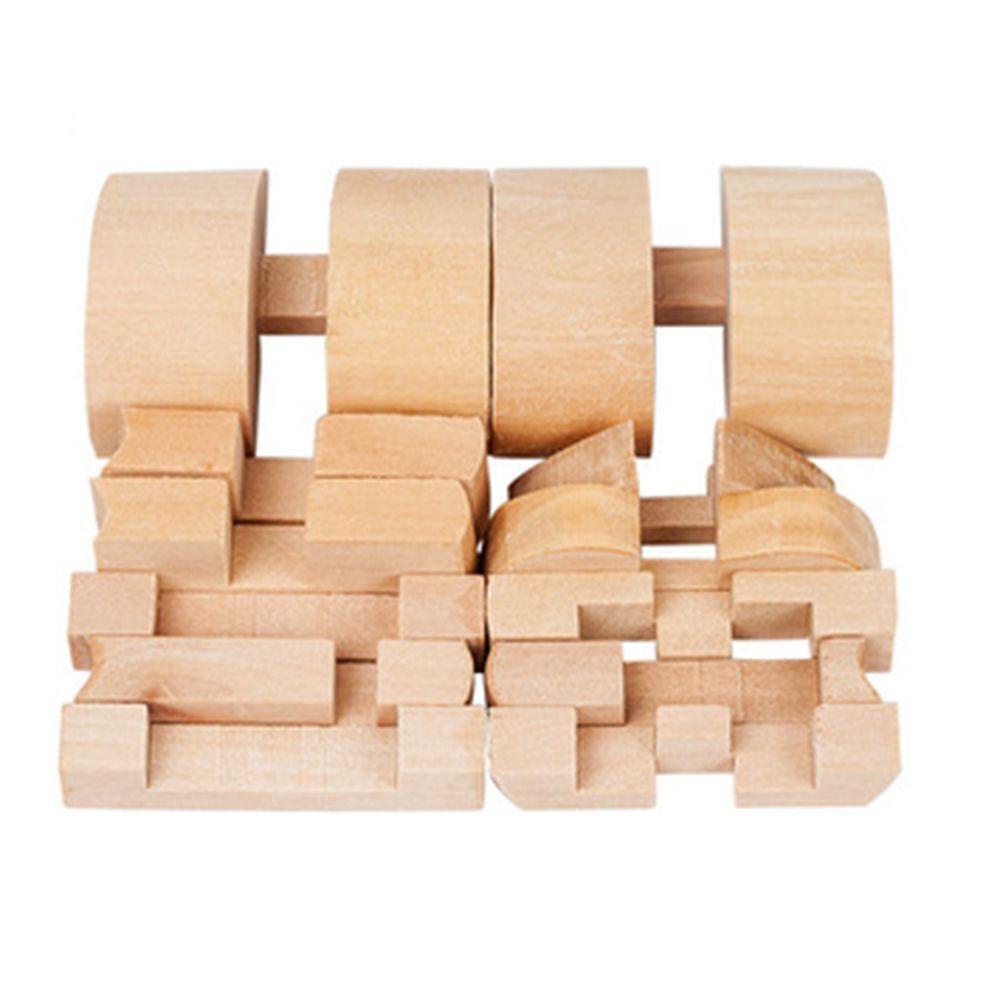 IVORY Đồ Chơi Khối Gỗ Xếp Hình Trái Tim 3D Kích Thích Trí Não Cho