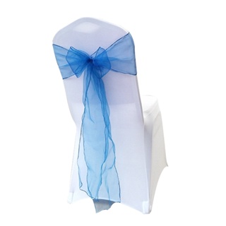 YYZH Chair Cover Sashes Ribbon Tie Back Sash Bow Organza Banquet Chair Sash Ribbon Tie Back Sash Bow