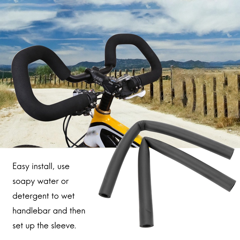 Bộ 2 Vỏ Bọc Tay Lái Xe Đạp Bằng Cao Su + Nút Cắm