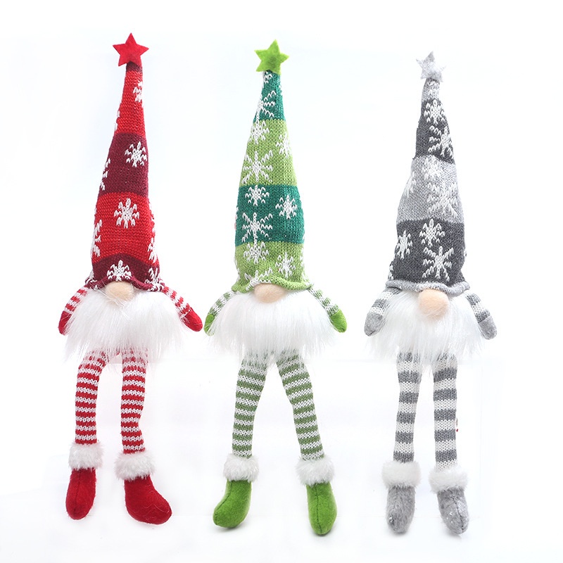 Trang trí cửa sổ bằng đèn Búp bê ông già Noel tỏa sáng Rudolph Búp bê vô diện Đồ trang trí tỏa sáng bri