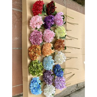 Hoa Lụa Hoa Lụa - Hoa Cẩm Tú Cầu Cao Cấp 45cm Decor Nhà Cửa