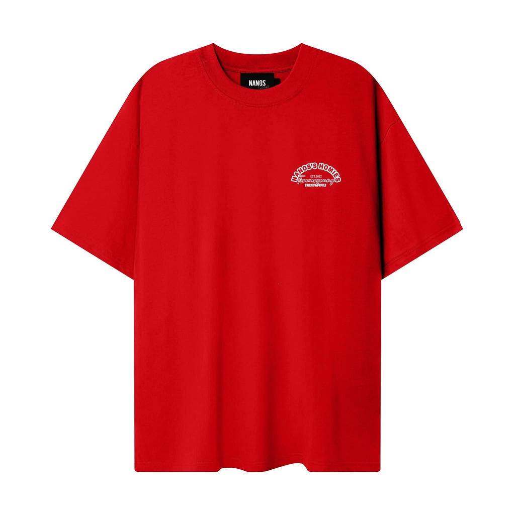 ÁO THUN unisex 𝐍𝐀𝐍𝐎𝐒 𝐑𝐞𝐝 𝐅𝐧𝐅 𝐓𝐞𝐞 form over, 100% cotton 2 chiều, Định lượng 250 gsm