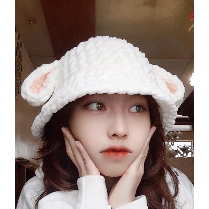 Mũ lông cừu siêu đáng yêu ☘️FREESHIP☘️