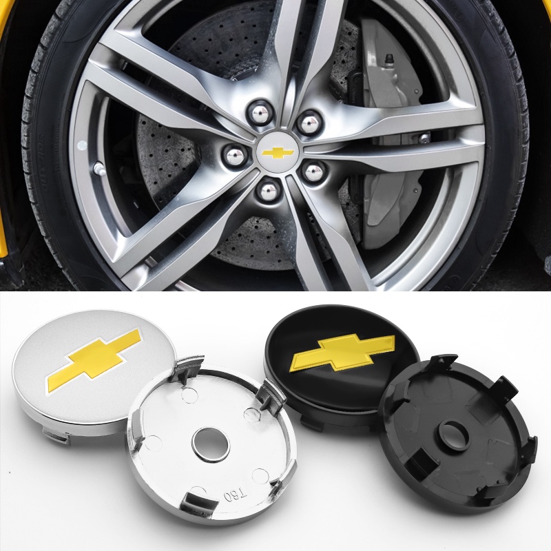 Set 4 Đề Can 60mm In logo Trang Trí Trung Tâm Bánh Xe Hơi Chevrolet CRUZE Spark TRAX Equinox Malibu MONZA orlando trailblazer Blazer Sail