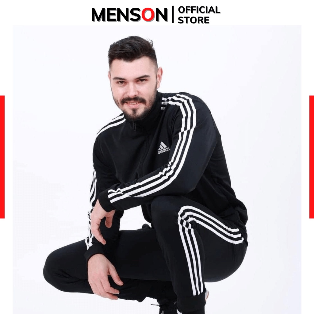Bộ nỉ adidas trắng đen form slimfit ấm ấp Hàng cao cấp Menson MSO33 Đồ bộ nam dài tay