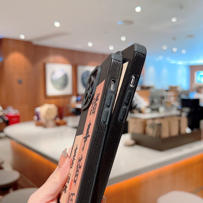 Ốp Điện Thoại Dẻo In Chữ Trung Quốc Độc Đáo Chống Sốc Cho iPhone 14 13 12 11 Pro Max XS XR X 8 7 Plus