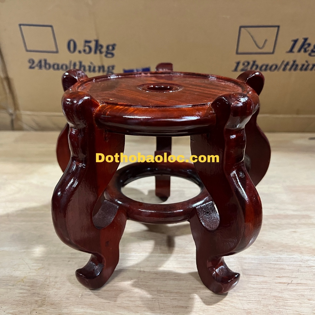 Đôn gỗ đế đặt tượng thờ, đồ thờ 4 cỡ cao: 14cm, 15cm, 18cm và 18.5cm