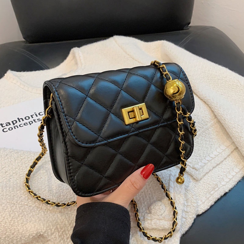 Túi Đeo Chéo Dây Xích Hình Thoi Nhỏ Thời Trang Cho Nữ