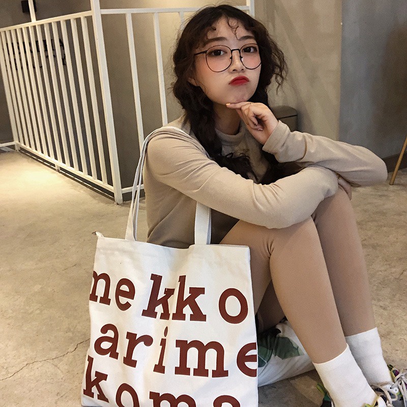 Túi Vải Tote Đeo Vai Form Ngang Lớn XinhStore Nhiều Mẫu