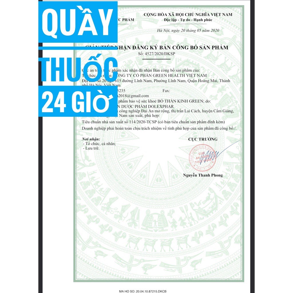 BỔ THẦN KINH GREEN HEALTH hộp 1 lọ 30 viên