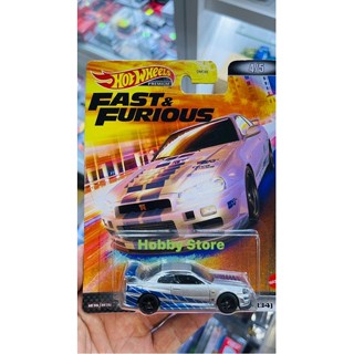 Hobby Store xe mô hình Hot Wheels Premium Fast and Furious Nissan Skyline R34