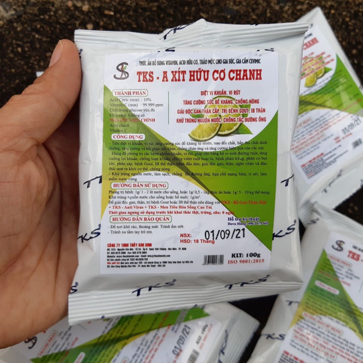 Axit Hữu Cơ Chanh GiảmTress Chống NóngTăng Cường Sức Đề Kháng Cho Vật Nuôi