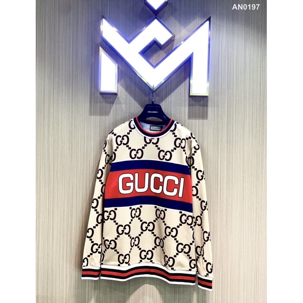 Áo nỉ gucci nam nữ hoạ tiết in chìm Hàng loại 1 QC cao cấp (Ảnh thật tại shop)
