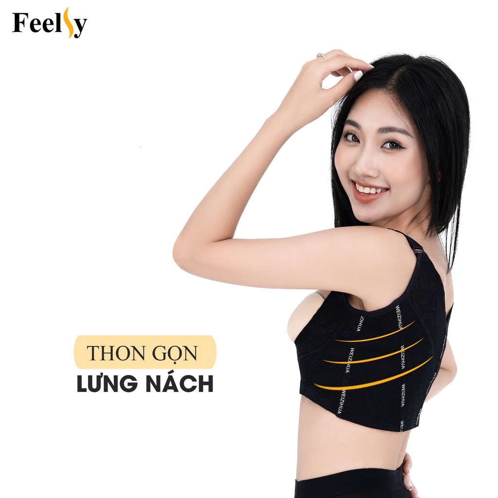 Áo gen định hình Feelsy A500 gen mỡ lưng nách, nâng đẩy ngực, mặc cùng áo ngực