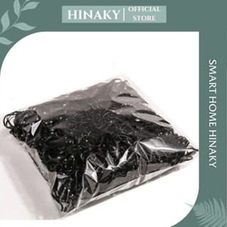 Gói 100g Chun Buộc Tóc Màu Đen, Dây Buộc Tóc Đen 1 Lạng Bản To Dày