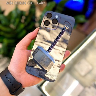 Miếng dán điện thoại hình Búa Mjonir, dán Skin cho Iphone/Samsung/Oppo và các dòng Android khác tất cả các dòng máy