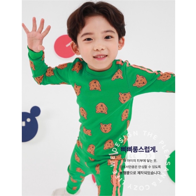 Set Ppippilong thu đông hoạ tiết hổ đáng yêu cho bé trai/ bé gái