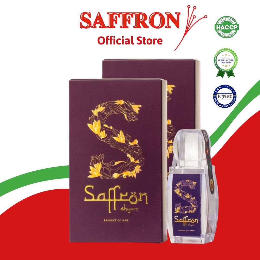 Nhụy hoa nghệ tây Saffron Shyam 2 hộp 1gram/hộp chính hãng