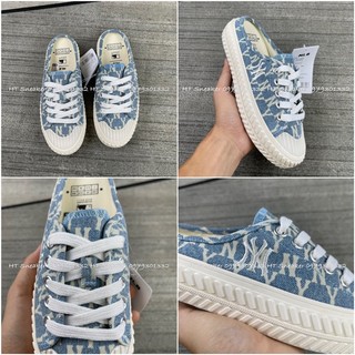 [HT SNEAKER]Giày Sneaker Sục MLBb Monogram Xanh -Ảnh Thật