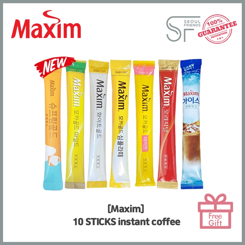 Set 10 Tức Thì Cà Phê / Mocha Vàng Trắng Vàng Đơn Giản Chính Hãng latte Araba Đá Mỹ / Hàn Quốc / Cà Phê Tức Thì