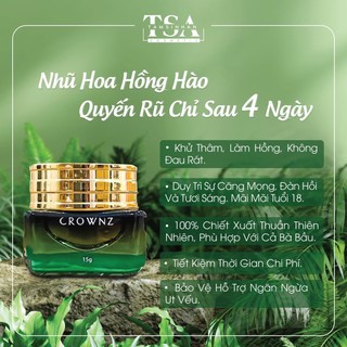 KEM LÀM HỒNG NHŨ HOA CROWNZ - 4 NGÀY HIỆU QUẢ - KHỬ THÂM, LÀM HỒNG TI - MÃI MÃI TUỔI 18 - TÂM SINH AN