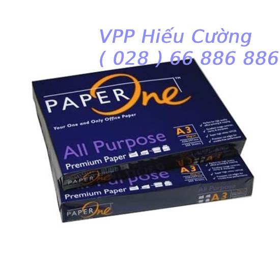 Giấy A3 Paper One 80gsm , giá rẻ dành cho văn phòng trắng sạch chất lượng tốt . Do VPP Hiếu Cường cung cấp