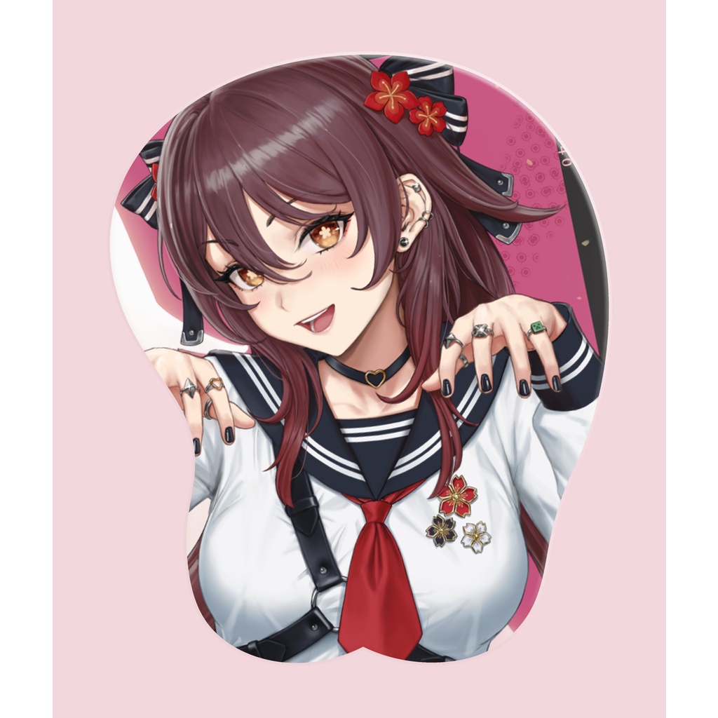 Genshin Impact 3D Mouse Pad Pretty Derby Anime FATE New Azur Lane 3D Tohsaka Rin RE0 ACGN Raiden Shogun shadow Game Keqing Soft Pad Tifa Lockhart Custom The Quintessential Quintuplets Beauty Kitagawa Marin NieR:Automata