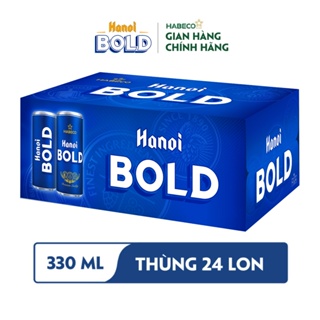 Combo 2 thùng 24 lon bia hanoi bold & light habeco 330ml lon - ảnh sản phẩm 5