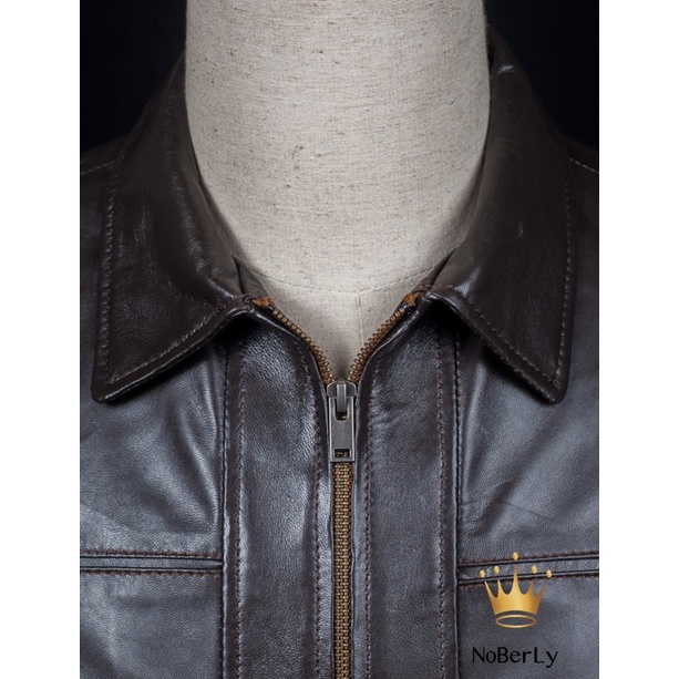 Áo da cừu tự nhiên 100% Noberly