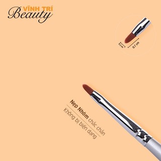 Cọ Bản Tròn FOL Số 2 – Cọ Vẽ Hoa Cúc, lông mềm 0.7cm, cán gỗ bền đẹp