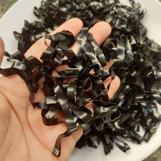 Thun đen cột tóc màu đen sợi dày siêu co giãn