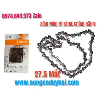 [CHÍNH HÃNG] Xích Máy Cưa Stihl Mini 91 - Mã 3636 000 0061 - Sắc Bén, Bền Bỉ, Nhiều Kích Thước