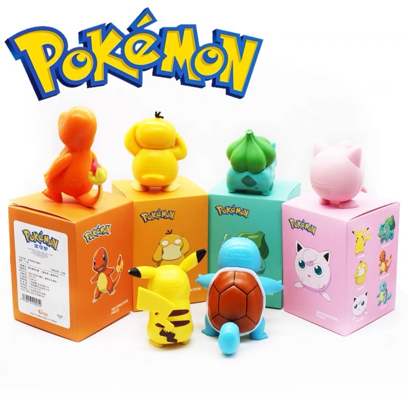 Mô hình Chính hãng Búp bê Trang trí Pokemon Pikachu Little Fire Dragon Đồ chơi trang trí