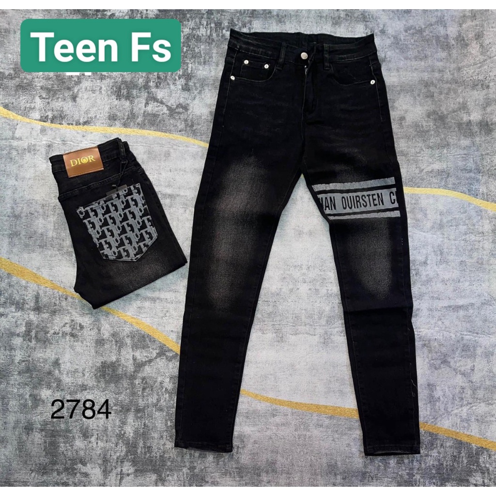 Quần Jeans nam thời trang màu xám kết hợp kiểu dáng cá tính, phong cách Hàn