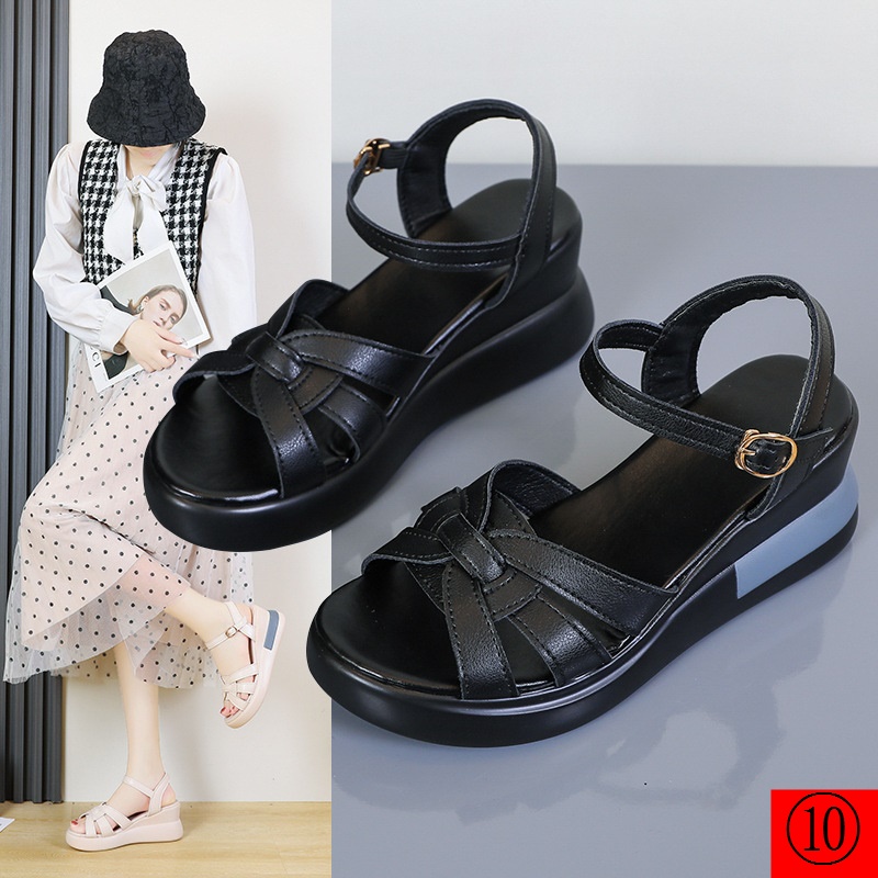 Sandal Cao Gót Đế Xuồng Mẫu Mới 2022 Thời Trang Mùa Hè 4142 Cho Nữ