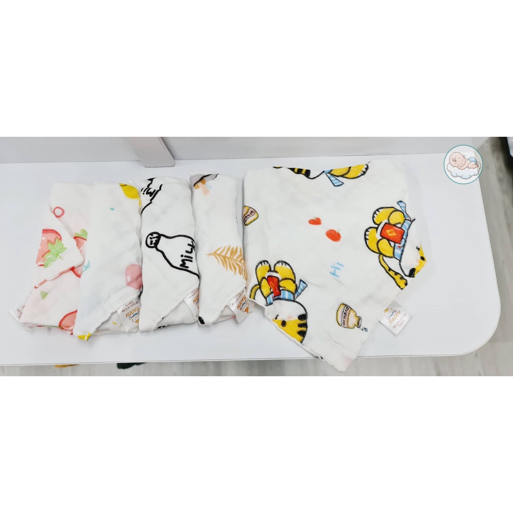Set 5 yếm xô Manny 6 lớp