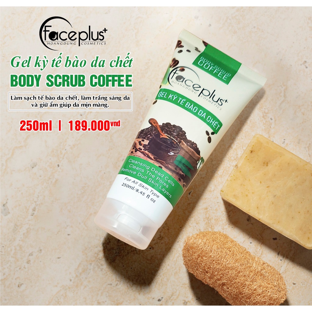 Gel Kỳ Tế Bào Chết Cafe Xanh Face Plus 250ml