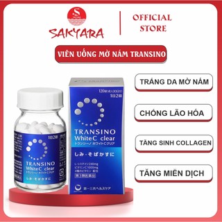 Viên uống trắng da Transino White C Clear Nhật Bản120v viên uống mờ nám sáng da hiệu quả