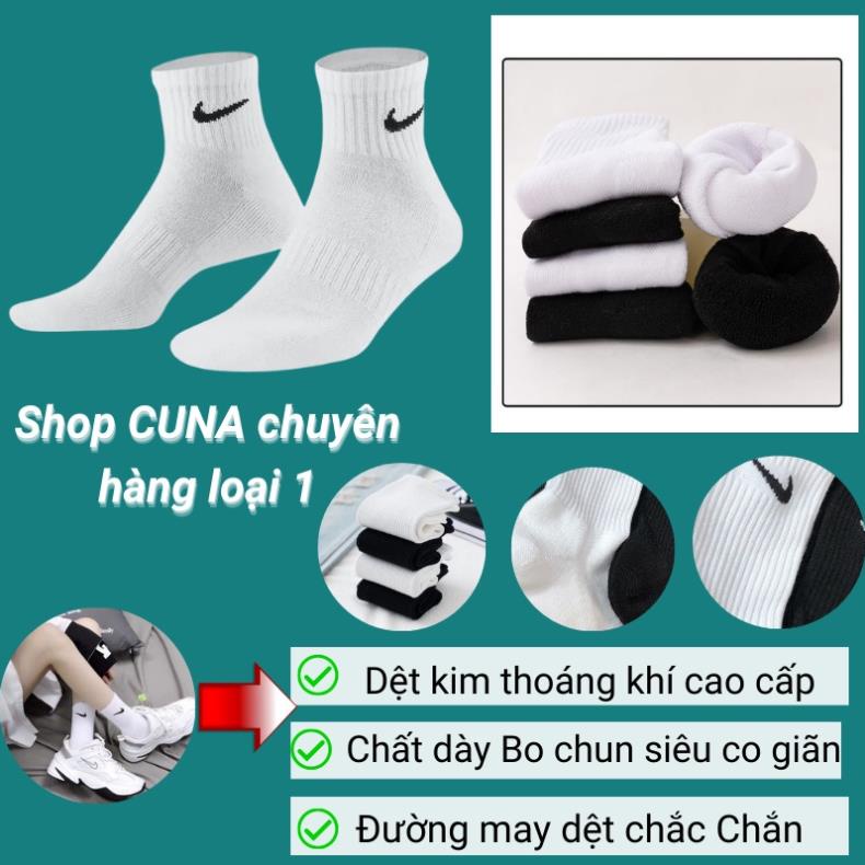 Tất trắng cổ cao cổ trung cổ ngắn dáng đẹp thời trang bốn mùa, chất dày dặn, ngăn mùi nam nữ