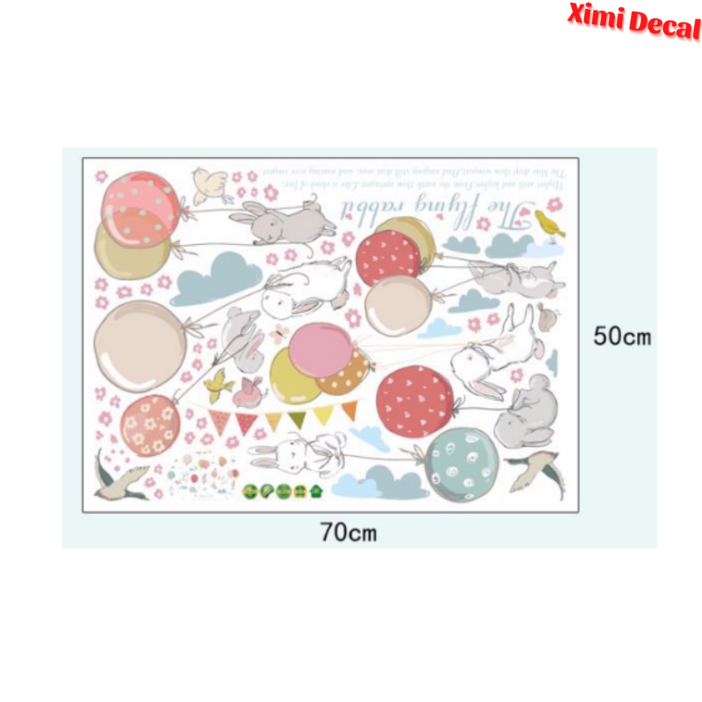 PNB42_Tranh decal dán tường/ phòng ngủ/ tủ cho bé