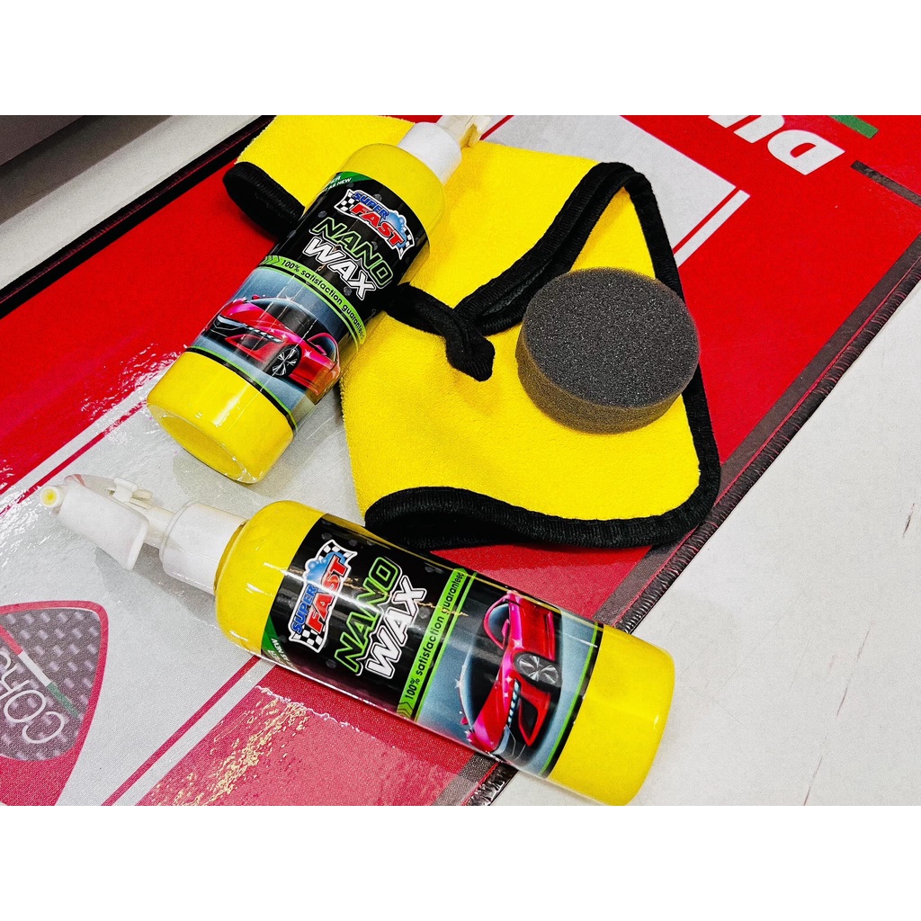 [ Tặng Mút và khăn ] Dung dịch phủ dưỡng bóng dàn áo supper fast nano wax 🇹🇭✌