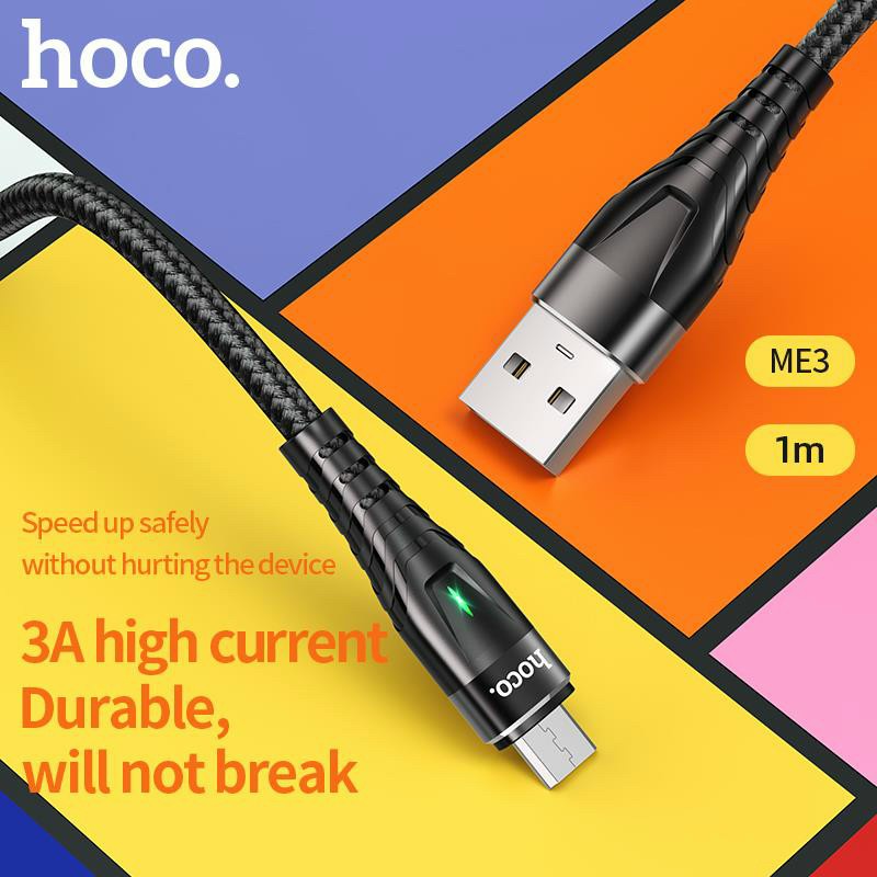 Dây Cáp Sạc Nhanh Siêu Bền Chính Hãng Hoco X2 ME3 3A 18W Dài 1M 2M Type C /Miro USB/Cho Ip6 Plus 6s 7 8 Plus Xs Max