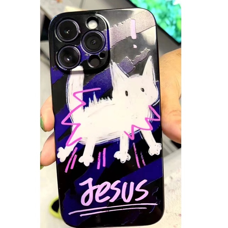 Ốp điện thoại mềm nữ tính in mèo thích hợp cho Apple iPhone 4 Iphone13 11/12pro Xsmax 78P 8L3V
