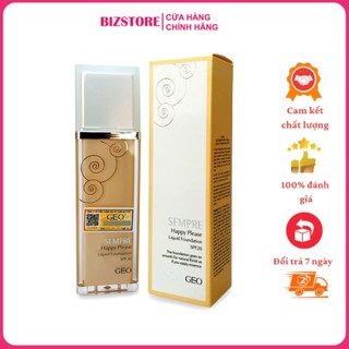 Kem nền Geo Sempre Happy & Please Liquid Foundation Natural Beige 40ml