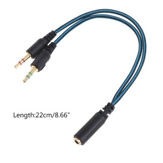 Cáp Chia Cổng 3.5mm Thành 2 Cổng Micro Tiện Dụng